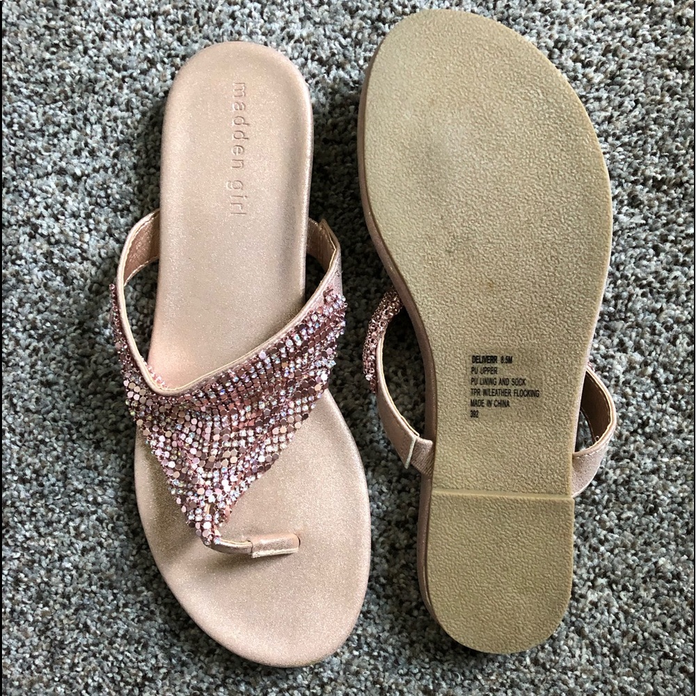 Madden Girl Rose Gold Sandals